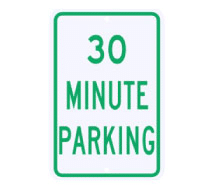 30 minute parking sign nsw